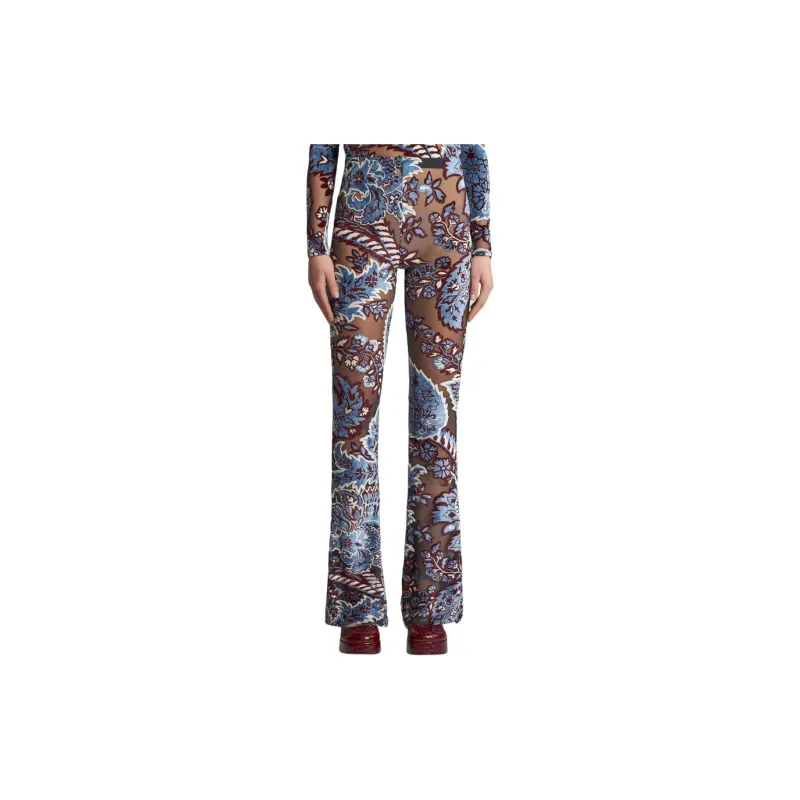 ETRO Tulle Jacquard Velvet Trousers-3