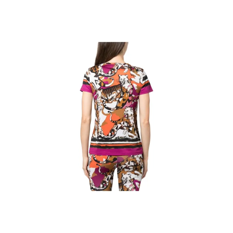 Roberto Cavalli Chetah print Short sleeve T shirt-2