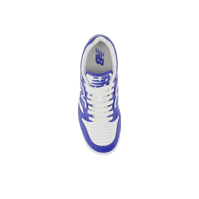 New Balance NB 480 Slip Resistant Low Top Children's Basketball Shoes Blue White Teenagers-3