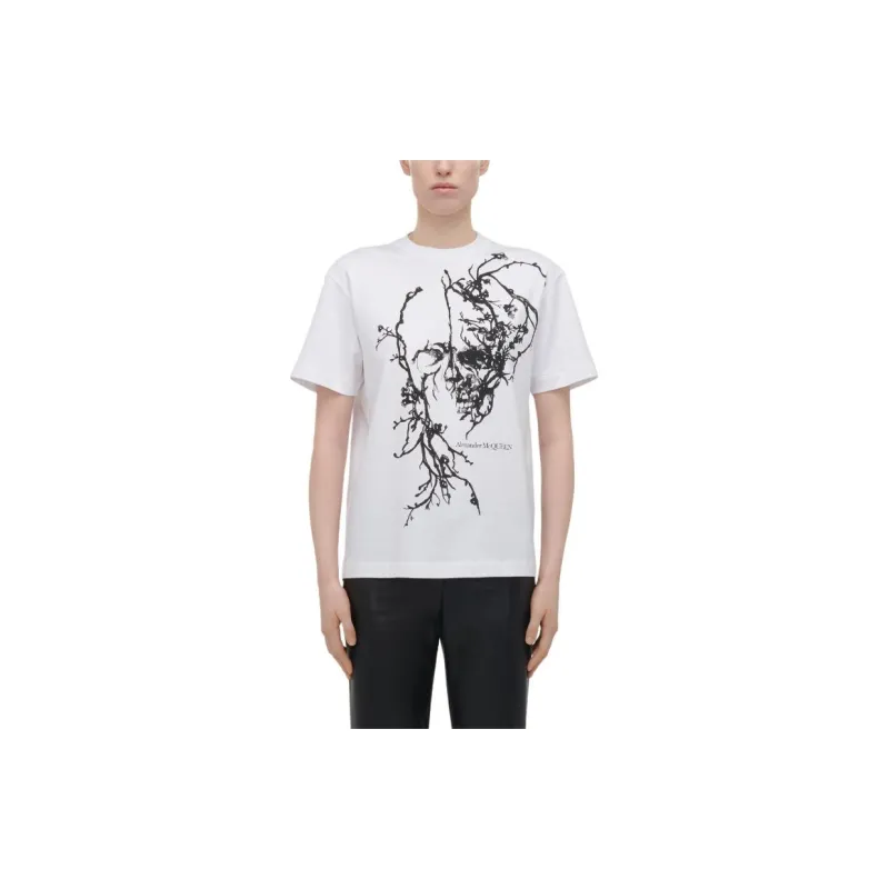 Alexander McQueen Cherry Blossom Crewneck T Shirt-4