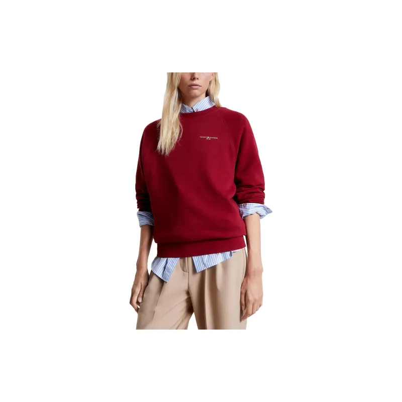 Tommy Hilfiger 1985 Series Sweatshirts Women's Rouge Red-3