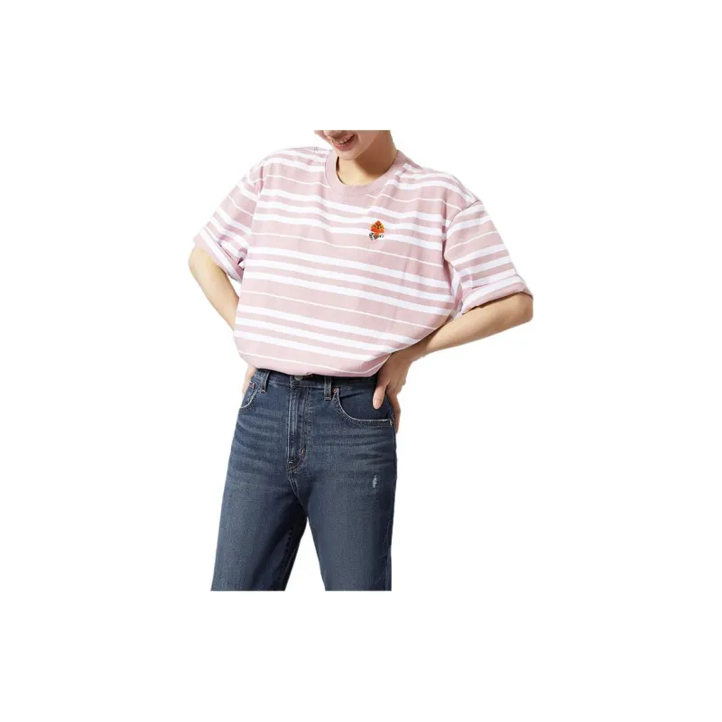Levi's Drop Shoulder Sleeve T Shirt Women's Pink-3