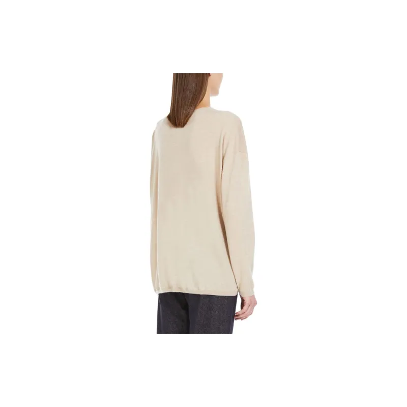 MaxMara V Neck Long Sleeved Jumper-3