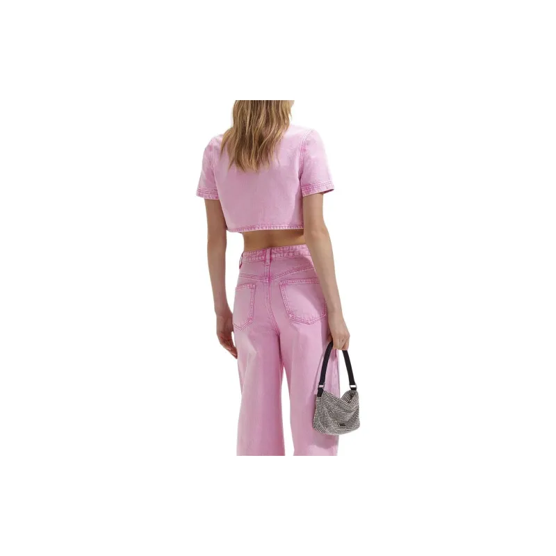 Self portrait Denim Jacket Women's Pink-2
