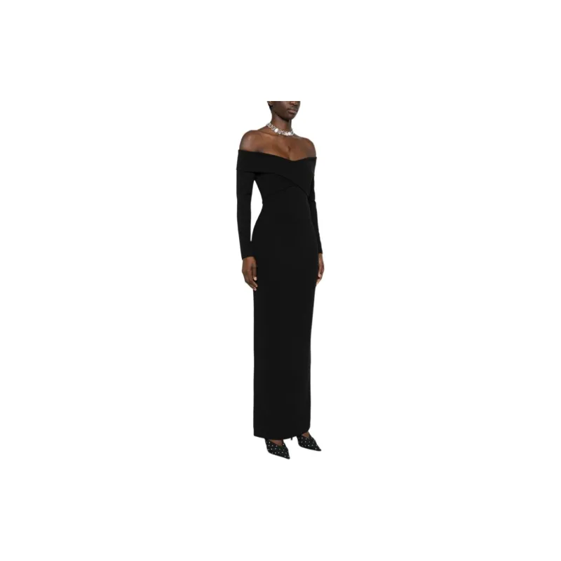 SOLACE LONDON Long-Sleeved Dresses Women's Black-3