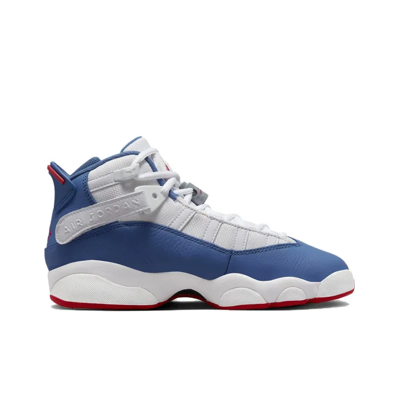 Air Jordan 6 Rings 'White True Blue' GS-1