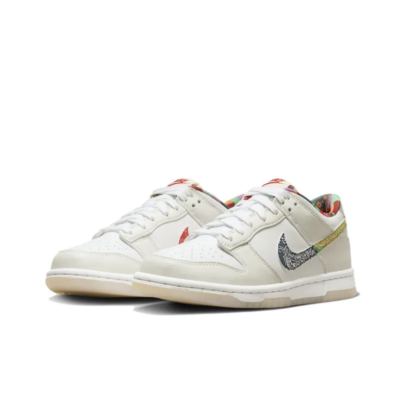 Nike Dunk Low White Multi-Color Paisley GS-5
