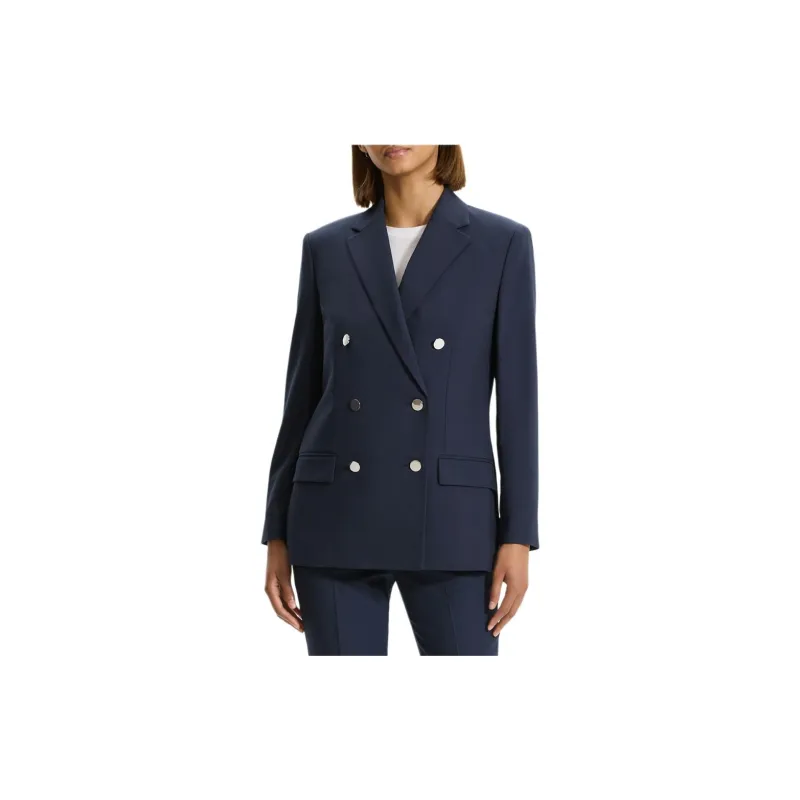 THEORY Shoulder pads Double breasted Blazer-1