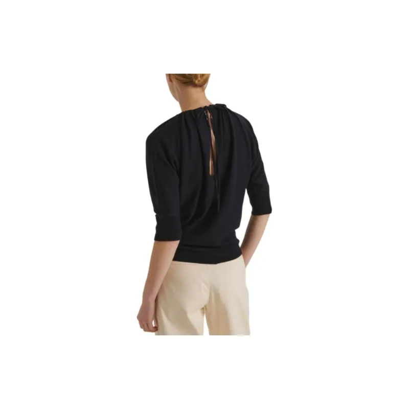 YVES SALOMON SS24 Sweater Women's Dark Blue-3