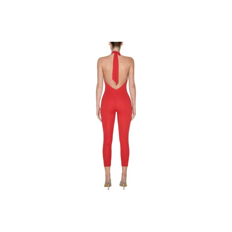 Khy SS24 DROP 009 Smooth Stretch Capri Catsuit Jumpsuit Women's Cherry Pink-3