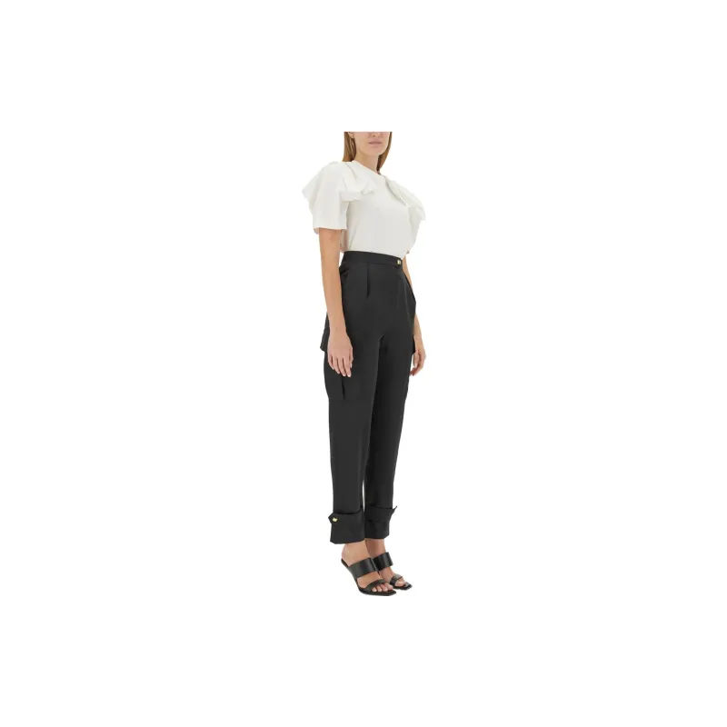 Alexander McQueen Short Sleeved Ruffled Detail T Shirt-2