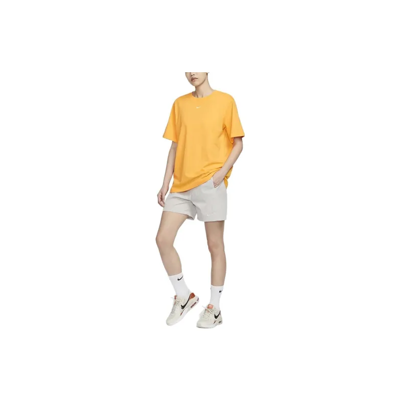 Nike Drop Shoulder Sleeve T Shirt Women's Sun Dial Yellow-2