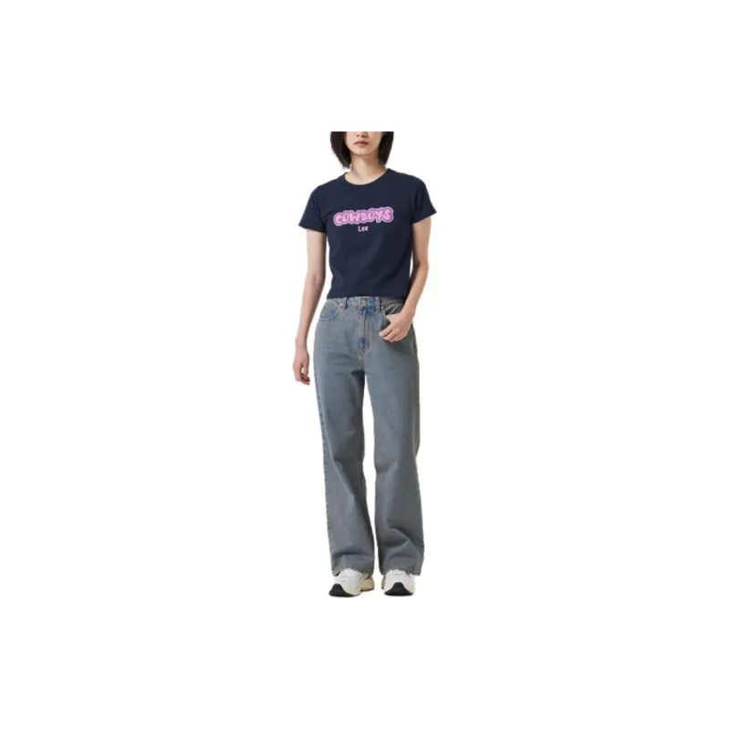 Lee T Shirt Women's Marine Blue-5