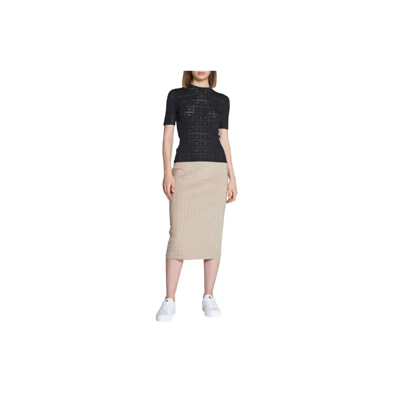 Givenchy 4G motif Jacquard T shirt-5