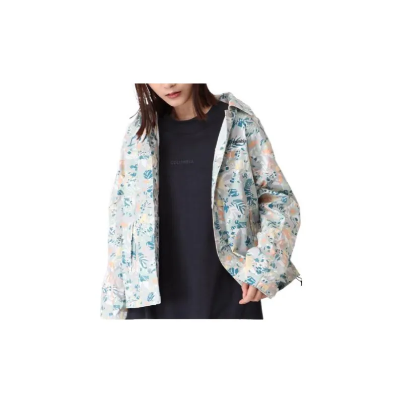Columbia Fitted Moderate Jacket Spring And Autumn Women's Multicolor-1