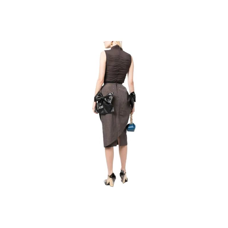Maison Margiela Casual Short Skirts Women's Brown-2