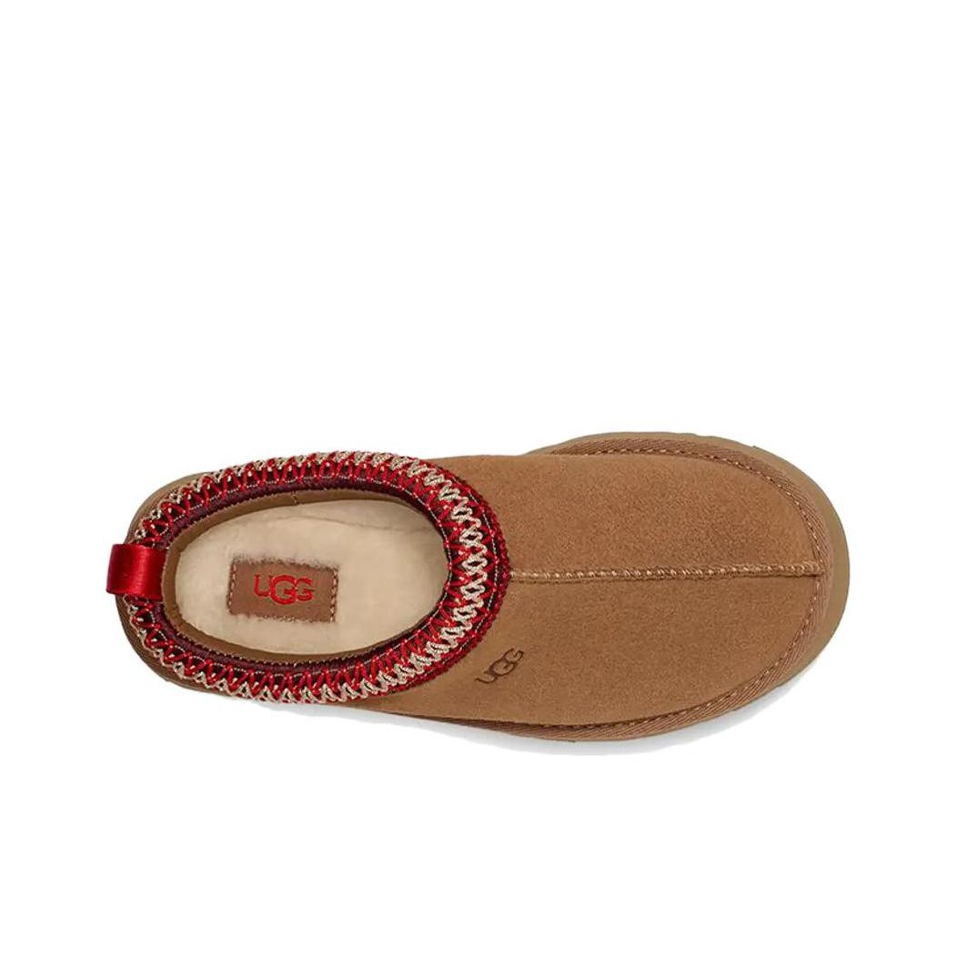 UGG TAZZLITA FLATFORM SLIPPER IN CHESTNUT – AKIRA