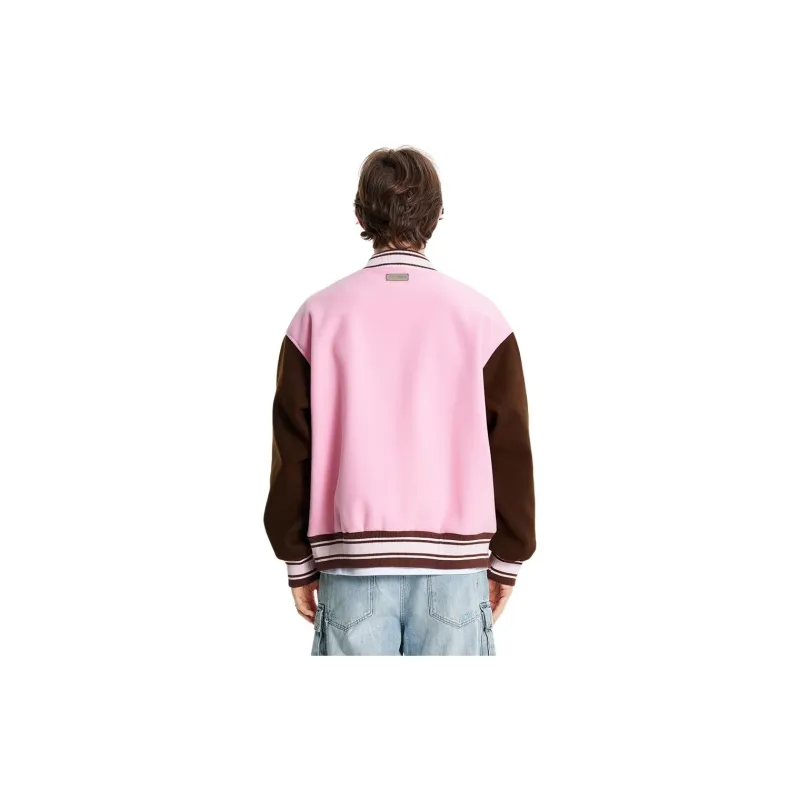 TSMLXLT Baseball Jacket Women's Pink-1
