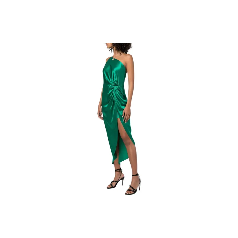 Michelle Mason Knot detail One shoulder Gown-3