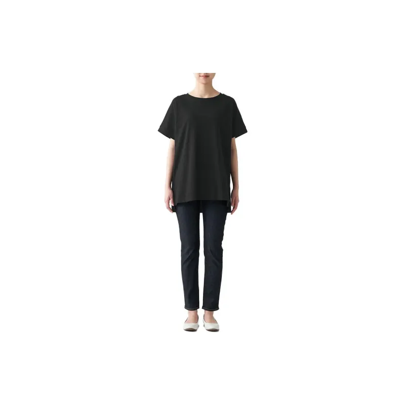 MUJI T Shirts Women's Black-1