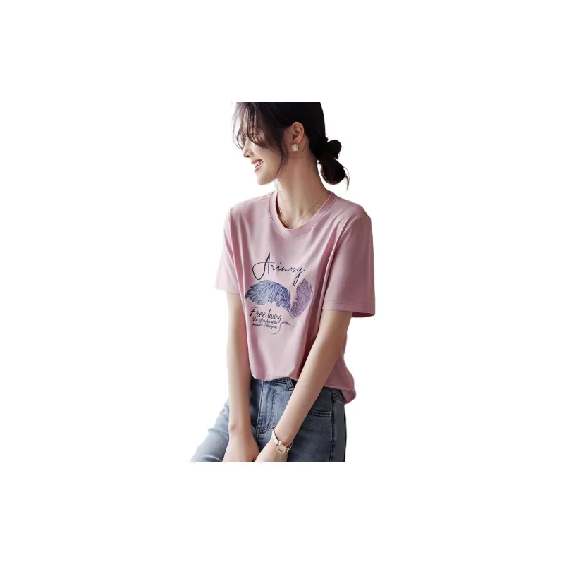 XWI T Shirts Women's Pink-1