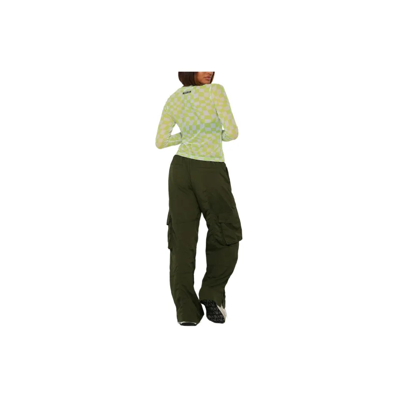 LORNA JANE Y2K Low Rise Oversized Cargo Cargo Pants Women's Dark Green-3