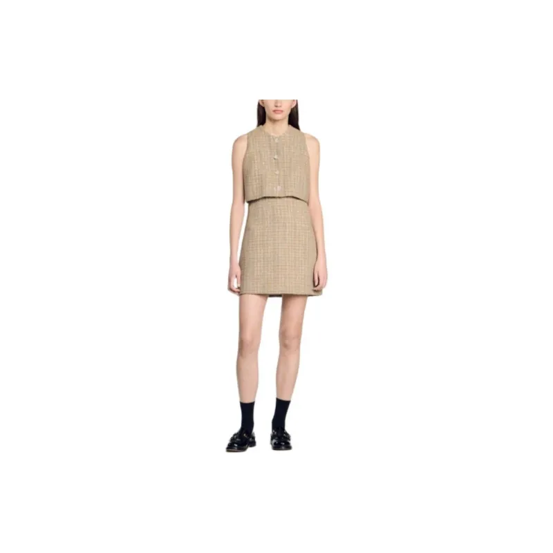 Sandro Tweed Mini Dress-1