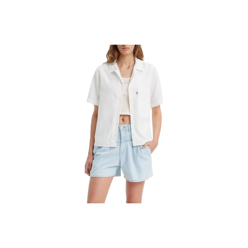 Levis Shirts Women's White-2