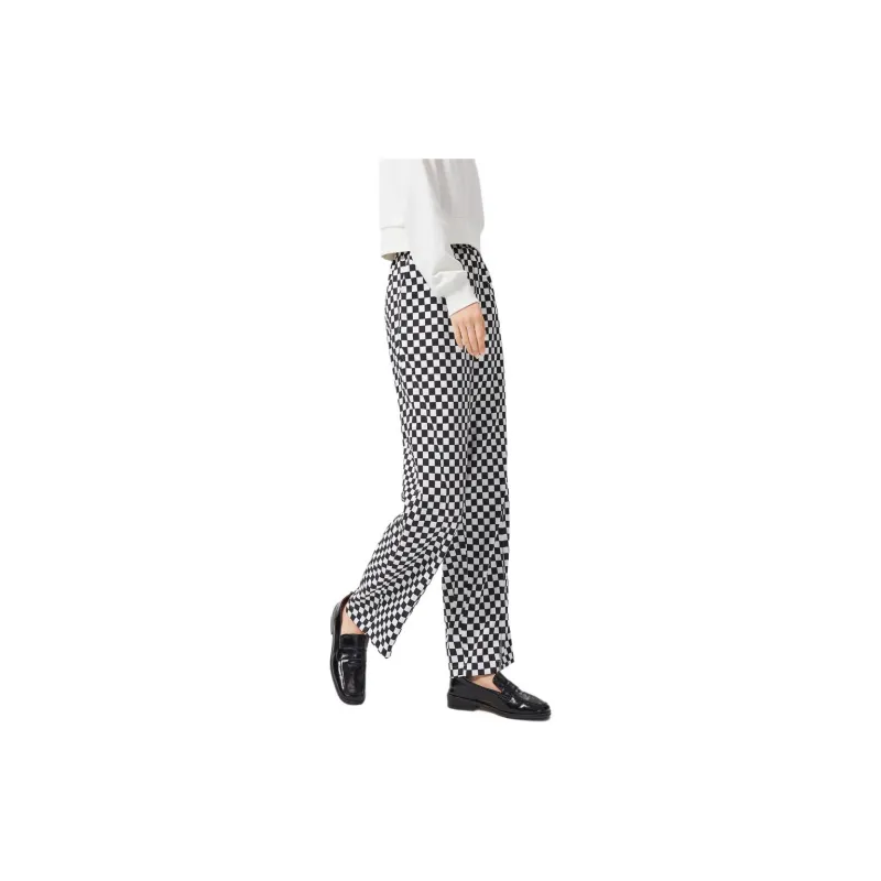 EICHITOO Casual Pants Women's Black Plaid-1