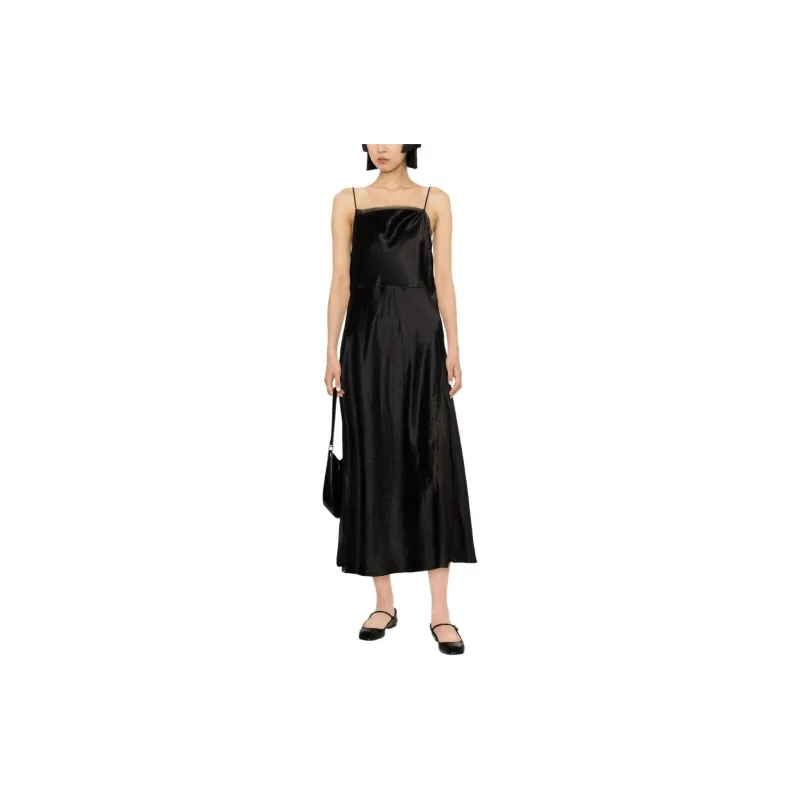 VINCE Sheer panelled Silk Slip Dress-1