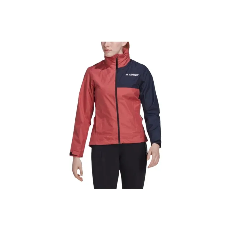 Adidas TERREX MULTI RAIN.RDY TWO-LAYER RAIN JACKET Jackets Coats Women's Magic Red/Legend Ink-1
