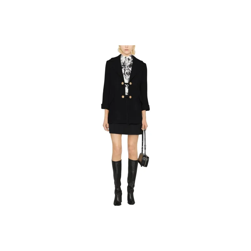 MOSCHINO Open front Virgin Wool Coat-1