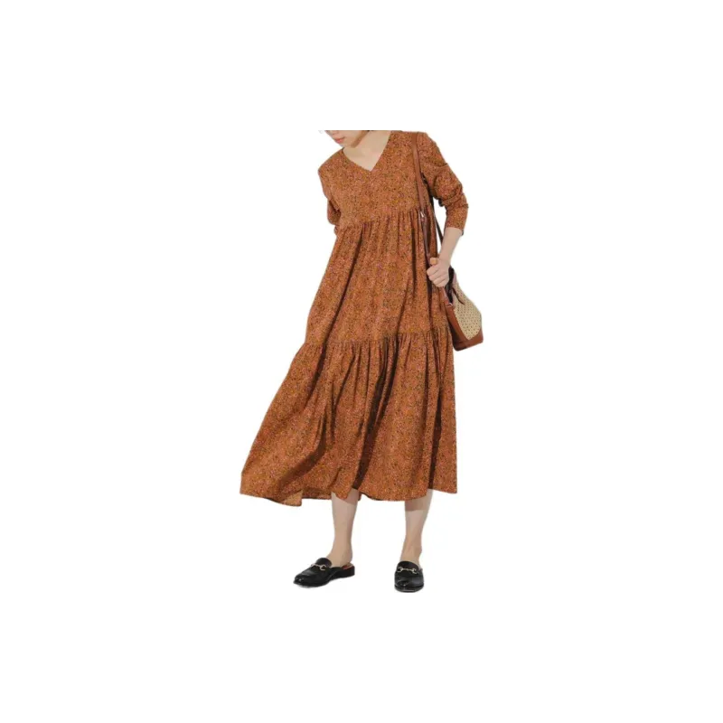 Beams Long Sleeved Dress Women's-2