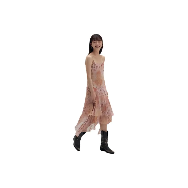 BLUEerror Slip Dress Women's Coral Orange-7