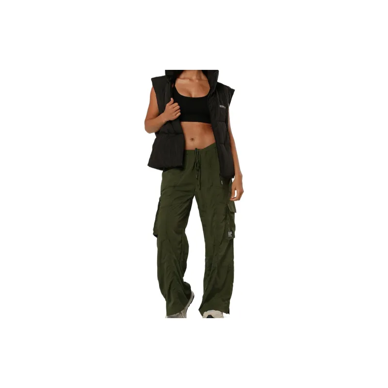 LORNA JANE Y2K Low Rise Oversized Cargo Cargo Pants Women's Dark Green-2