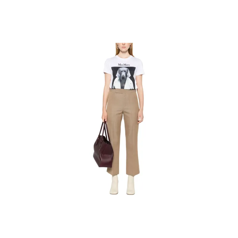 MaxMara Graphic Printed Crewneck T Shirt-1