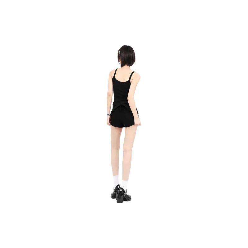 MIMOSA CHUR Denim Shorts Women's Black-2