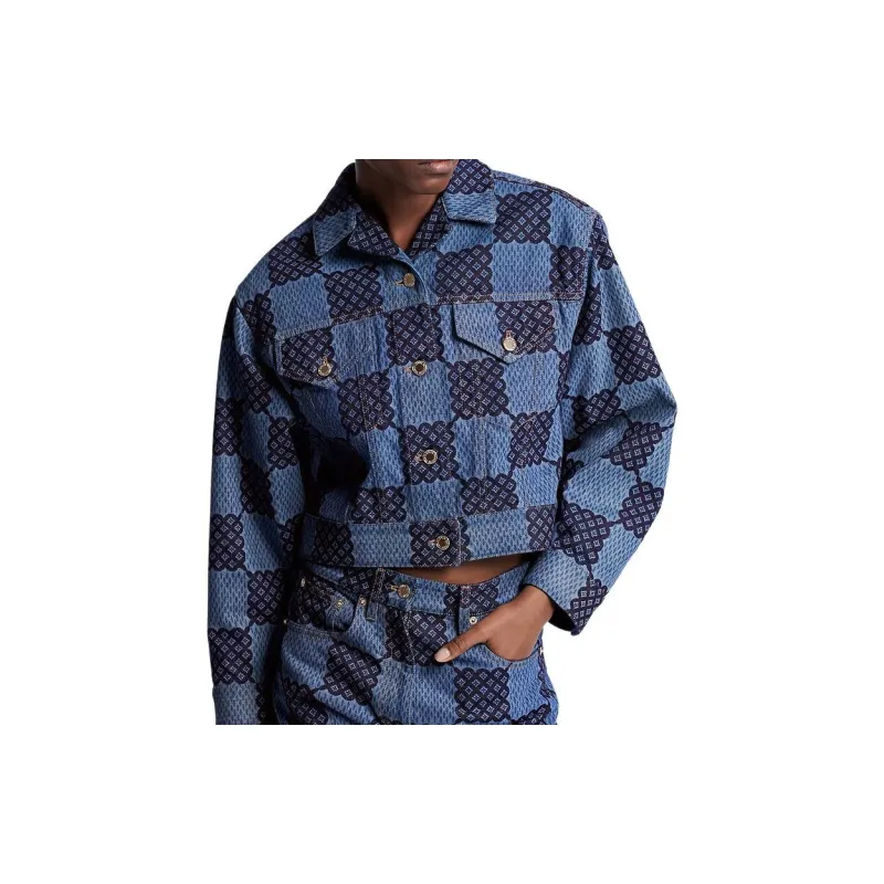 LOUIS VUITTON Damier Denim Jacket-4