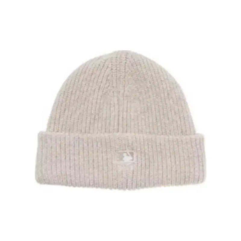 MLB Sheep Wool Beanies Unisex Oat/Charcoal Gray/Light Blue-1