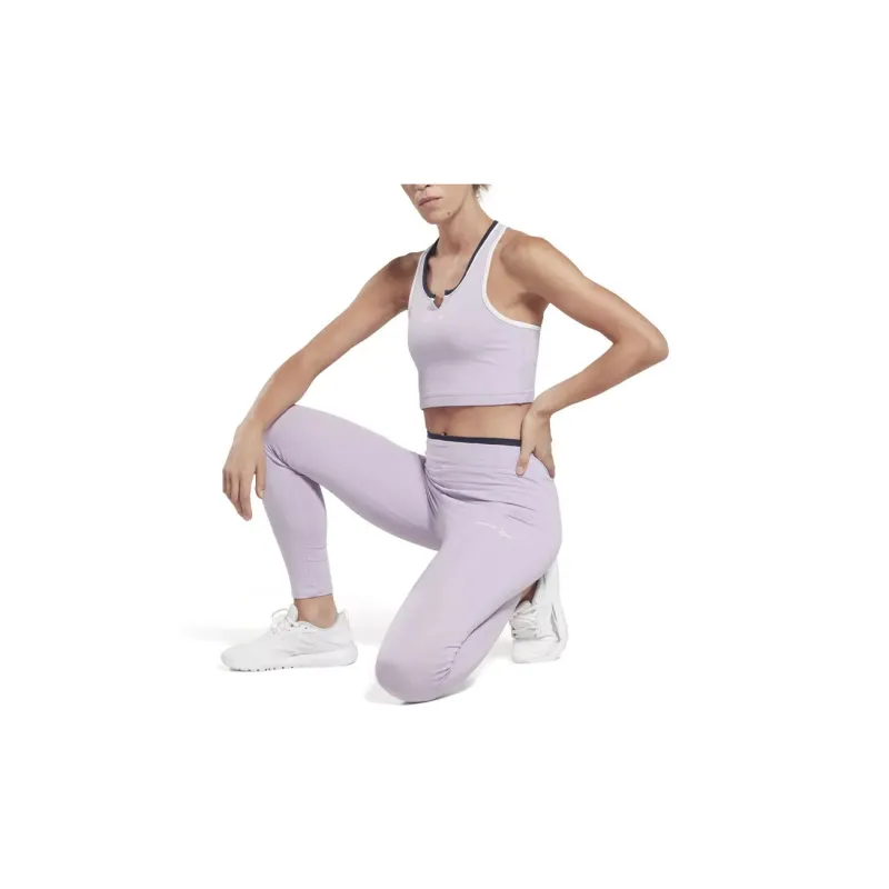 Reebok RIE COTTON LEGGING Leggings Women's Purple-1