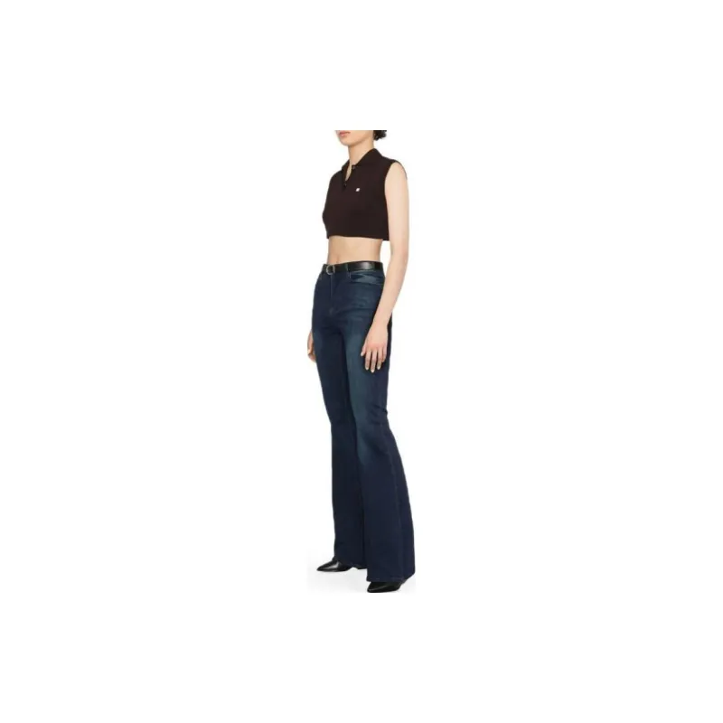 FRAME Low Rise Floor Length Flared Jeans-3