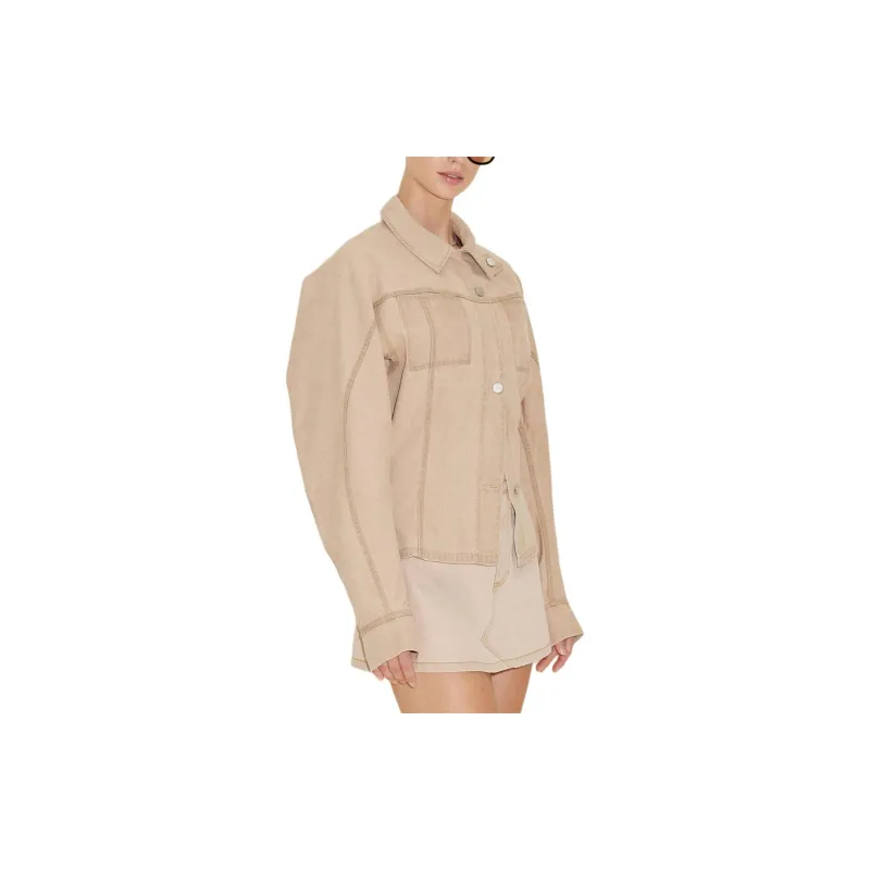 HOLZWEILER Denim Jacket Women's Light Brown-3