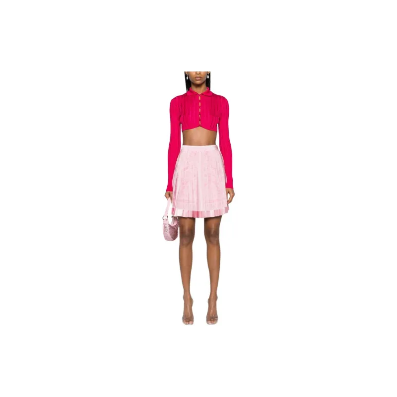VERSACE Barocco High Waist Pleated Mini Skirt-1