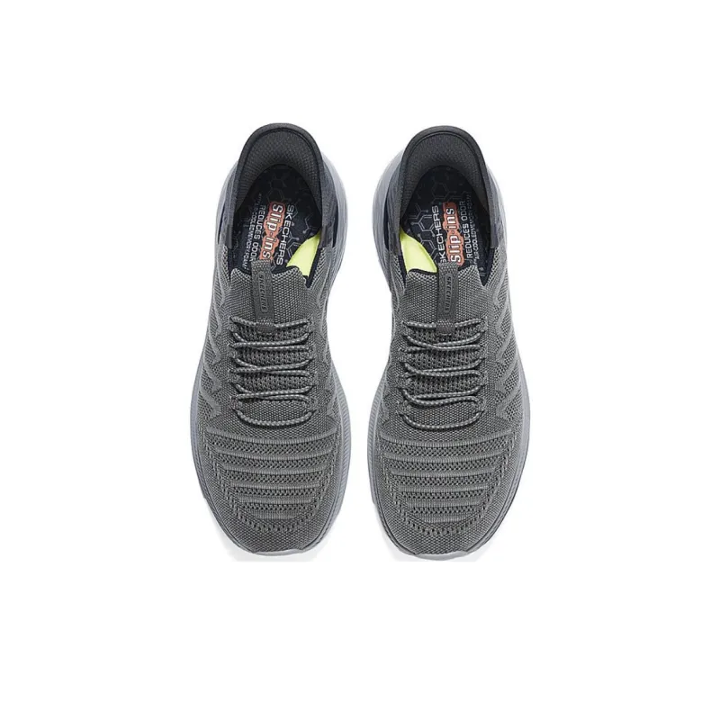 Skechers Slip Resistant Quick Dry Low Top Casual Running Shoes Men's Gray-2