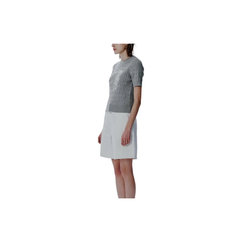 MARITHE FRANCOIS GIRBAUD Twill Short Sleeved Knitwear Women's-4