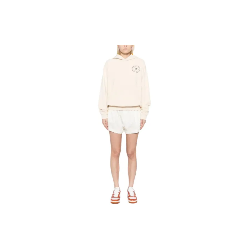 SPORTY & RICH Eden Crest Kennedy Hoodie Cream/Navy-1