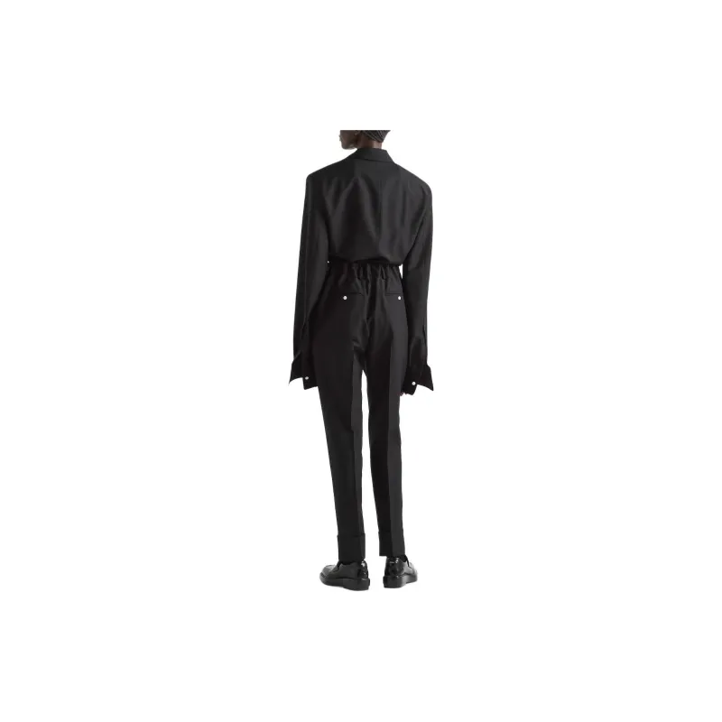 PRADA SS24 Suit Trouser Women's Black-1