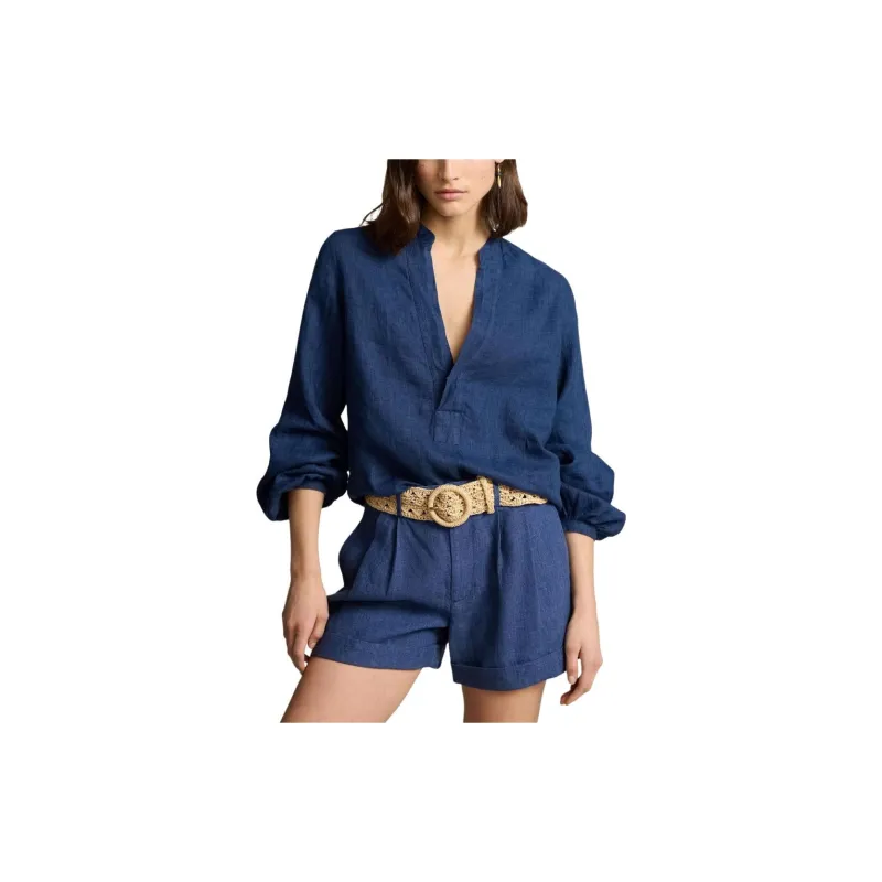 Polo Ralph Lauren Linen V-neck Blouse-2
