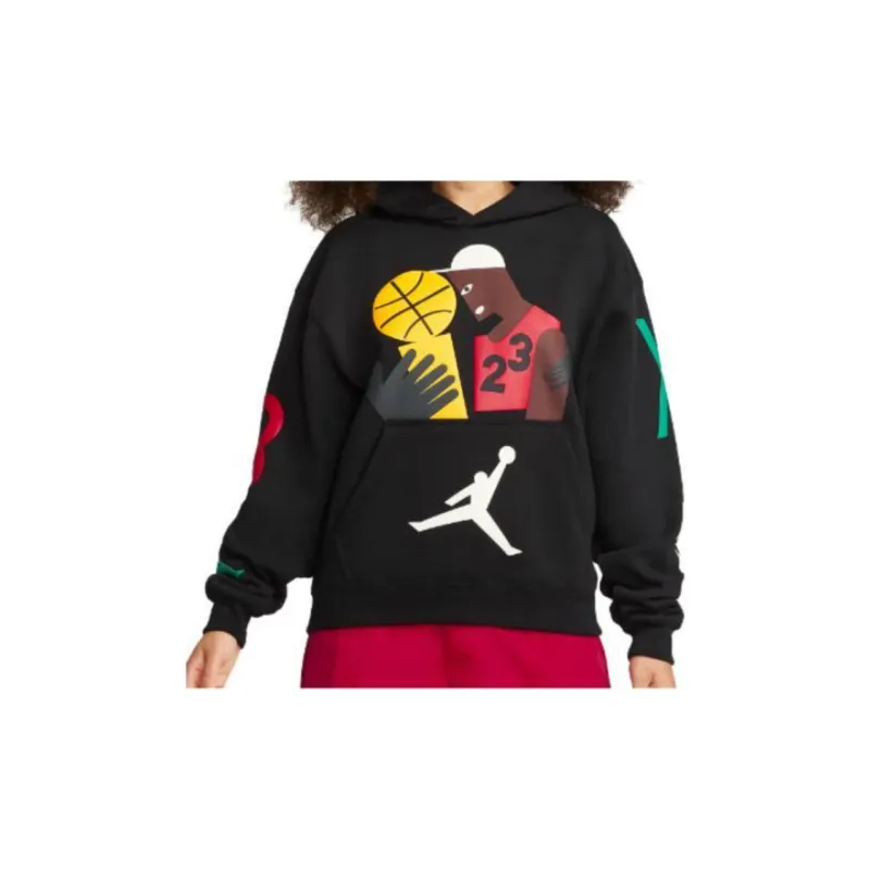 JORDAN X Nina Chanel Abney Hoodie Black-3