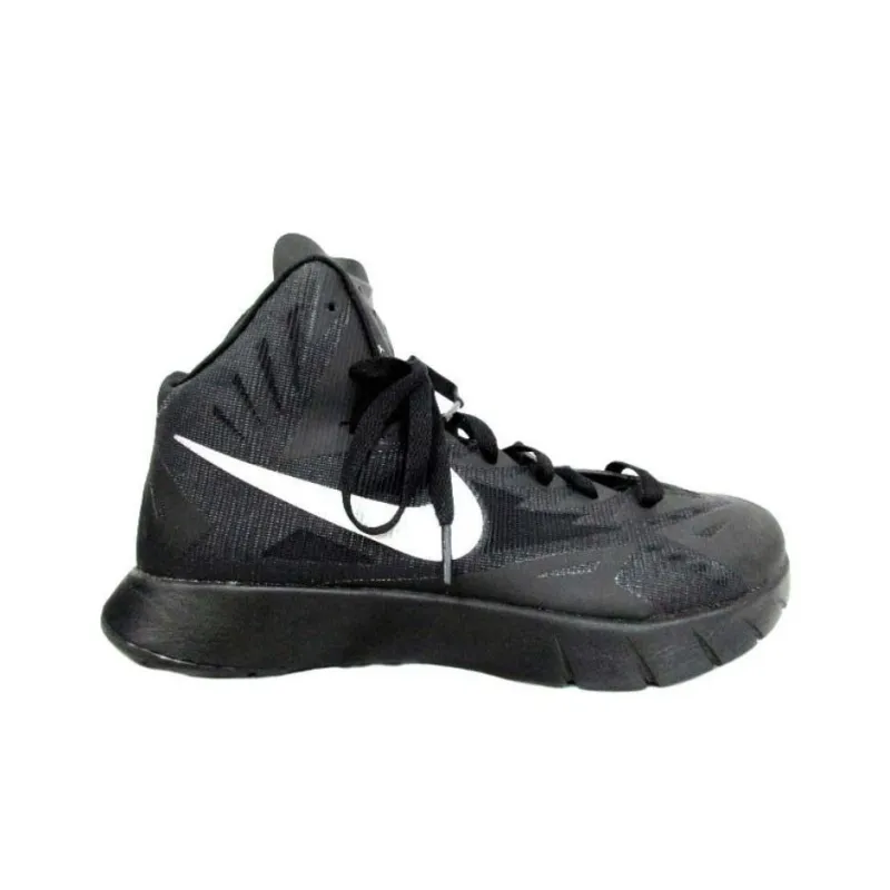 Nike Lunar Hyperquickness Anti Slip Wear Resistant High Top Basketball Shoes Men's Black-1